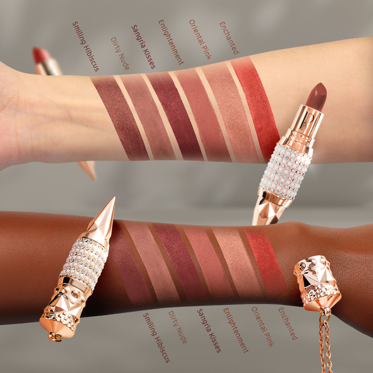 Oriental Pink Prestige Diamond Flushed Rose Matte Lipstick – La