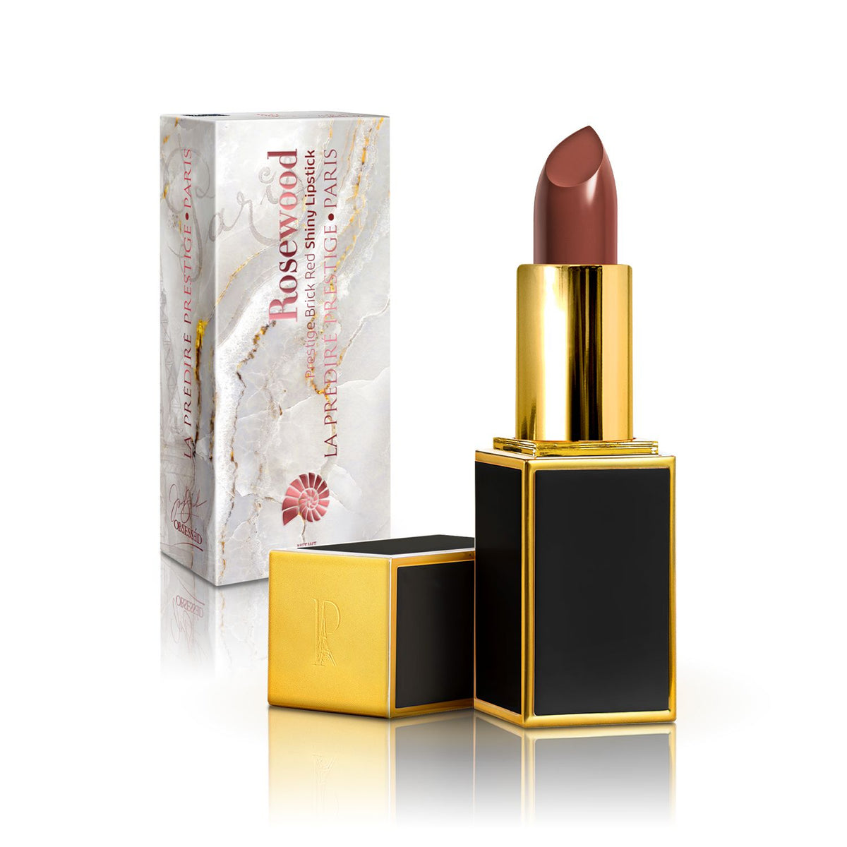 Rosewood Prestige Brick Red Shining Lipstick – La Prestige Paris
