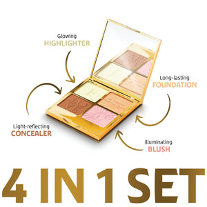 Vedette Francaise 4-in-1 Glow Face Powder Set