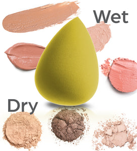 Ultra Flawless Makeup Sponge & Holder - Yellow